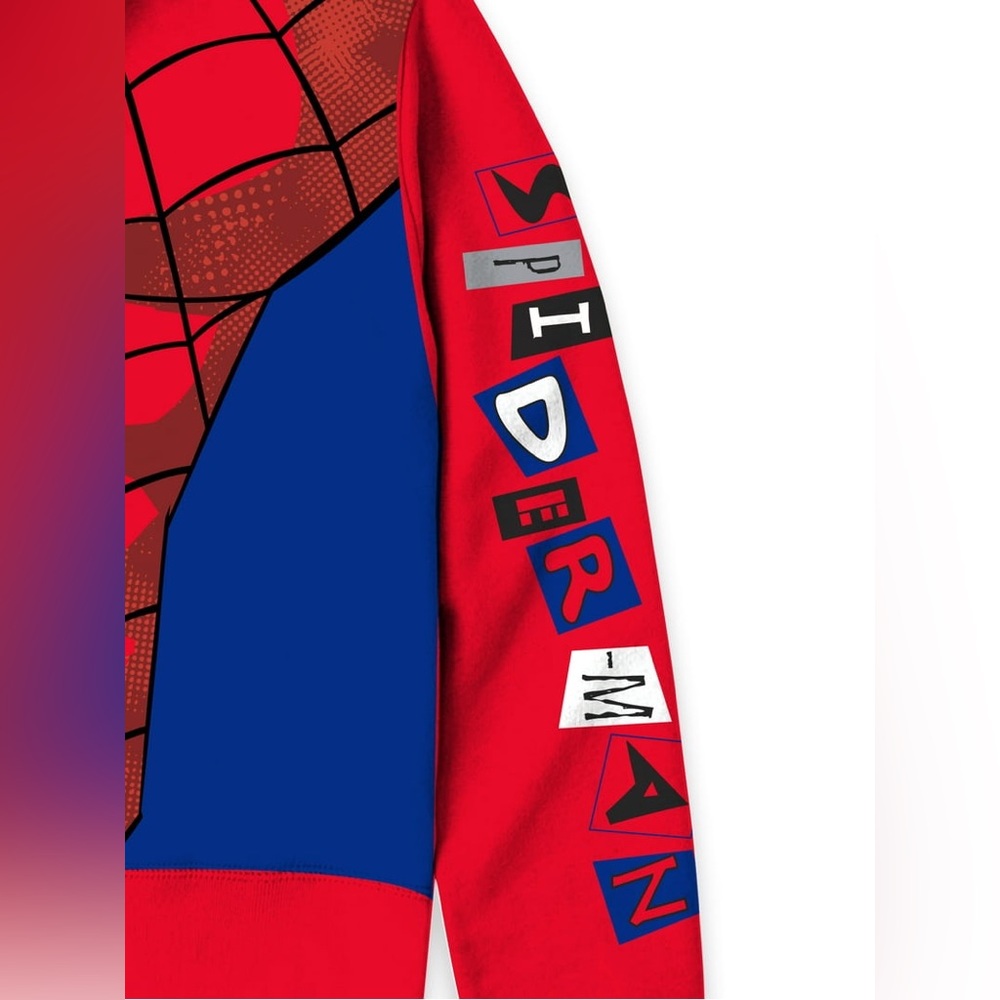 New 6/7 Marvel SpiderMan zip up hooded jacket - Picture 4 of 5